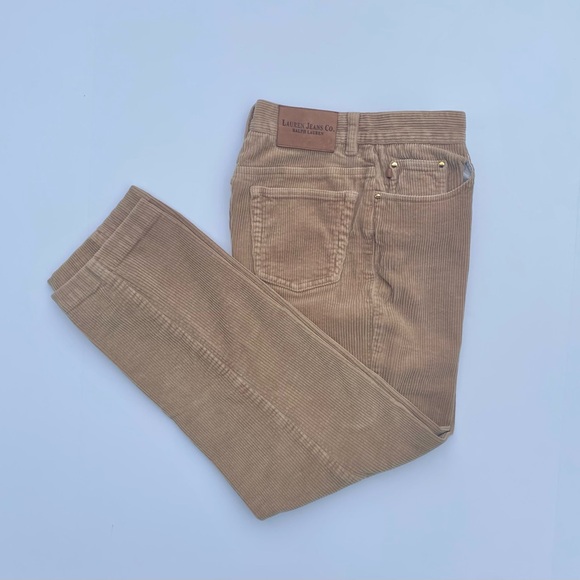 Ralph Lauren Women’s Tan Corduroy Pants Petite 4P - Picture 8 of 9